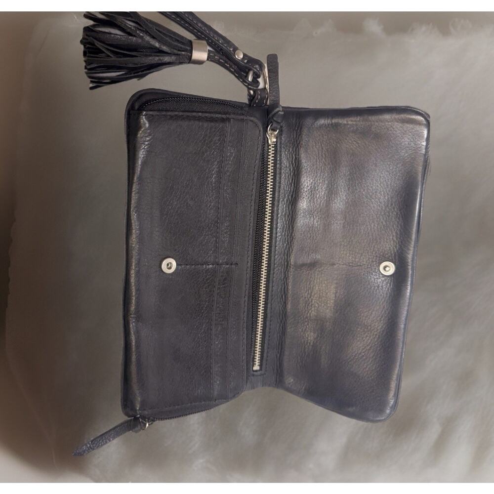 Fossil Multi-Color Patchwork Leather Wristlet Clu… - image 5